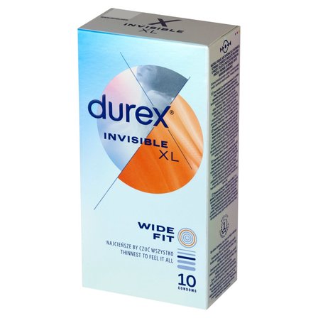 Durex Invisible XL Prezerwatywy 10 sztuk (2)