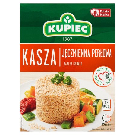 Kupiec Kasza jęczmienna perłowa 400 g (4 x 100 g) (1)