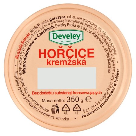 Develey Hořčice Kremžská Musztarda kremska 350 g (1)