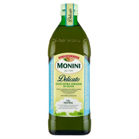 Monini Delicato Oliwa z oliwek najwyższej jakości z pierwszego tłoczenia 750 ml (1)