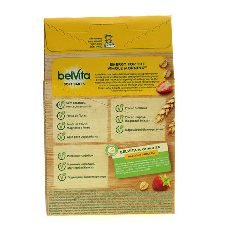 belVita Breakfast Ciastka zbożowe z nadzieniem truskawkowym 250 g (6)