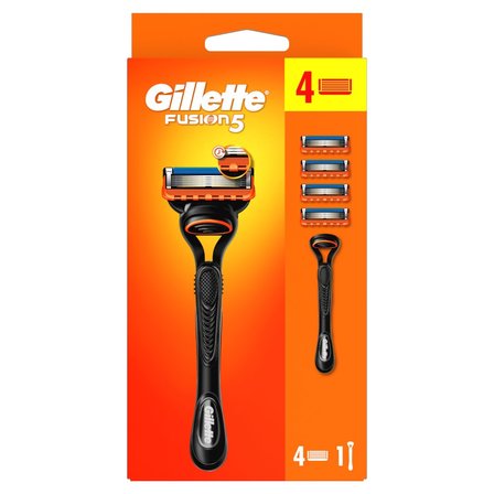 Gillette Fusion5 Maszynka do golenia dla mężczyzn, 1 maszynka, 4 ostrza wymienne (1)
