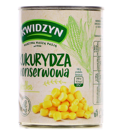 Kwidzyn Kukurydza konserwowa 400 g (8)