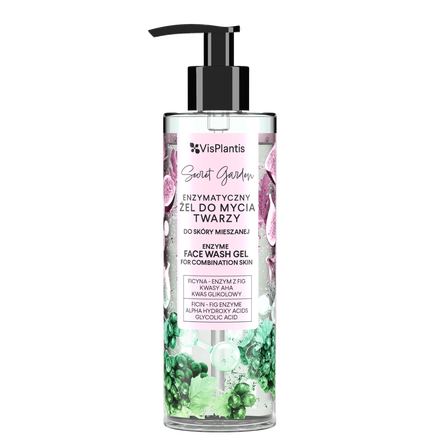 Vis Plantis Secret Garden enzymatyczny żel do mycia twarzy do skóry mieszanej, 200 ml (1)