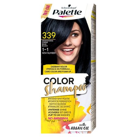 Palette Color Shampoo Szampon koloryzujący do włosów 339 (1-1) granatowa czerń (1)