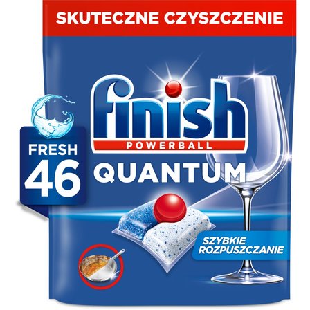 Finish Quantum Fresh Kapsułki do mycia naczyń w zmywarce 478,4 g (46 sztuk) (7)