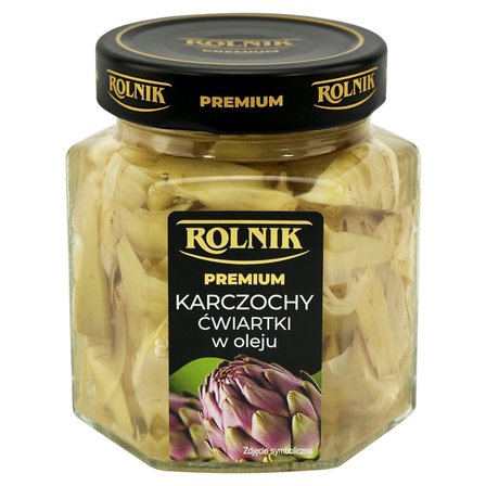 Rolnik Mediterana Karczochy ćwiartki w oleju 290 g (1)