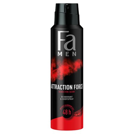 Fa Men Attraction Force 48h Dezodorant w sprayu o uwodzicielskim męskim zapachu 150 ml (1)