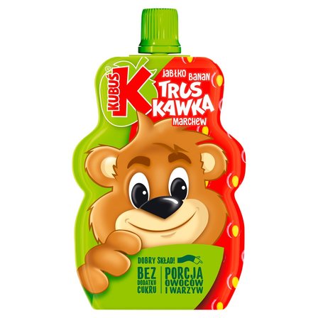 Kubuś Mus 100% truskawka jabłko banan marchew 100 g (1)