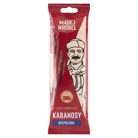 Madej Wróbel Kabanosy wieprzowe 120 g (1)