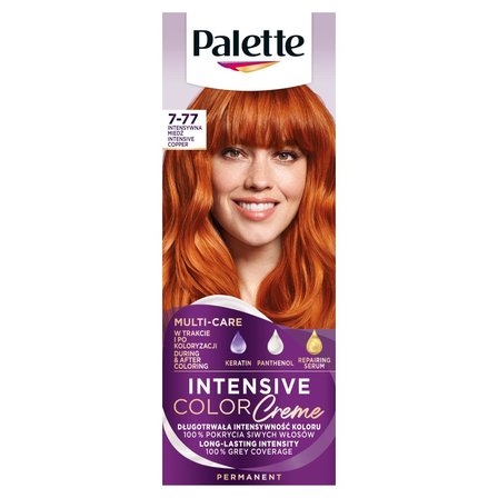 Palette Intensive Color Creme Farba do włosów w kremie 7-77 intensywna miedź (1)