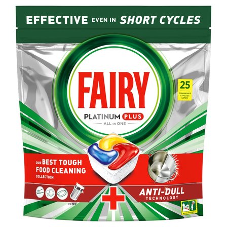 Fairy Platinum Plus Cytryna Tabletki do zmywarki All In One, 25 tabletek (1)