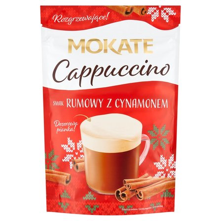 Mokate Cappuccino smak rumowy z cynamonem 110 g (1)