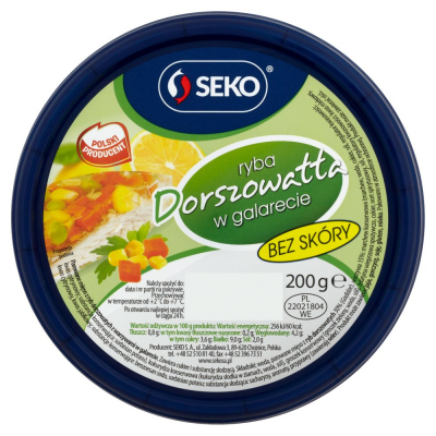 Seko Dorszowatta Ryba w galarecie 200 g (1)