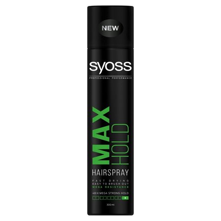 Syoss Max Hold Lakier do włosów odporny na warunki zewnętrzne megamocny 300 ml (2)