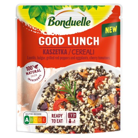 Bonduelle Good Lunch Kaszetka Mieszanka soczewicy bulguru warzyw grillowanych pomidorków 250 g (1)