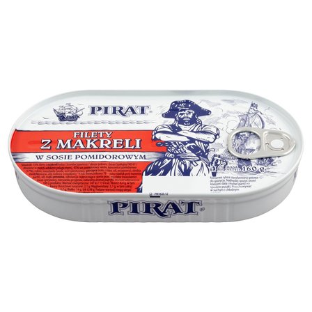 Pirat Filety z makreli w sosie pomidorowym 160 g (2)