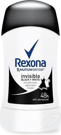 Rexona Invisible Black+White Antyperspirant w sztyfcie dla kobiet 40 ml (1)