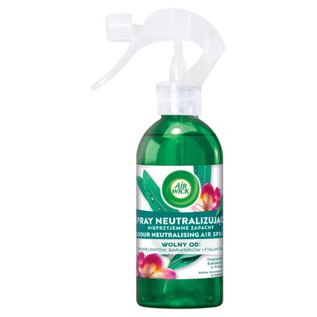 Air Wick Spray neutralizujący nieprzyjemne zapachy tropikalny eukaliptus & frezja 237 ml (1)