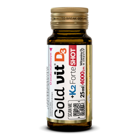 OLIMP Gold-Vit D3+K2 Forte - malina, 25ml (1)