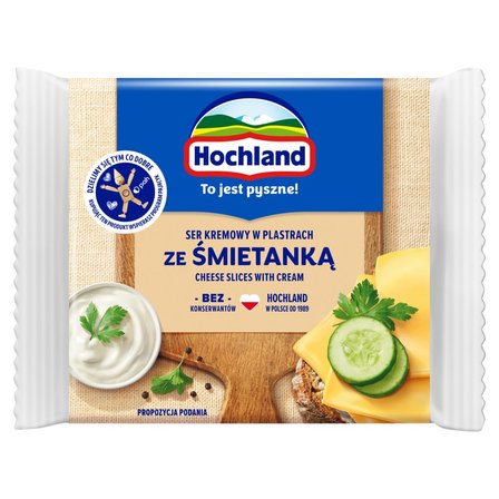 Hochland Ser kremowy ze śmietanką w plastrach 130 g (1)