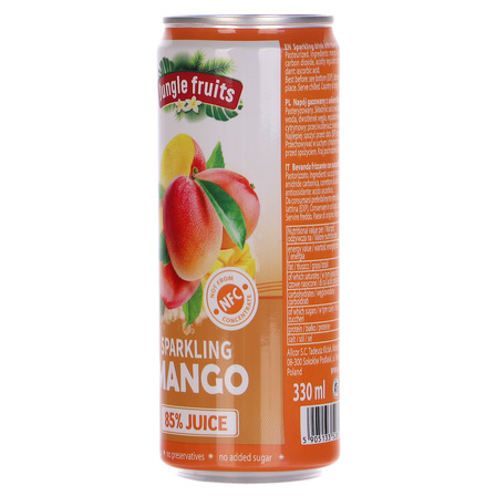 Napój gazowany z sokiem z mango 330ml JUNGLE FRUITS (6)