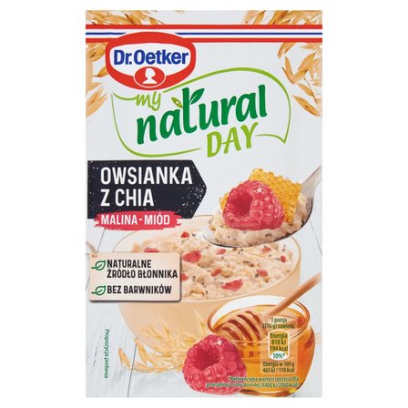 Dr. Oetker My Natural Day Owsianka z chia malina-miód 51 g (1)