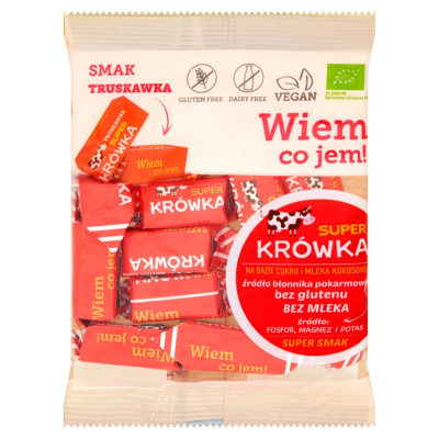 Super Krówka smak truskawka 150 g (1)