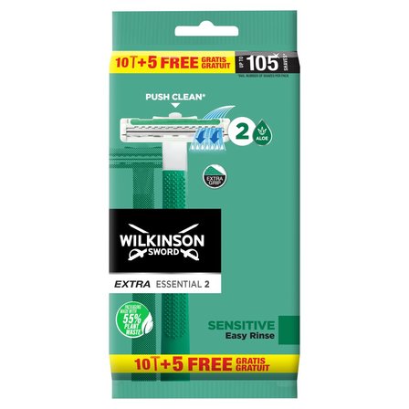 Wilkinson Sword Extra Essential 2 Sensitive Maszynka 15 sztuk (1)