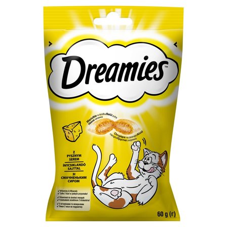 Dreamies Karma uzupełniająca dla kotów z pysznym serem 60 g (1)