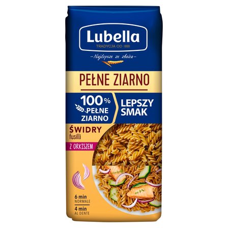 Lubella Pełne Ziarno Makaron świdry z orkiszem 400 g (1)