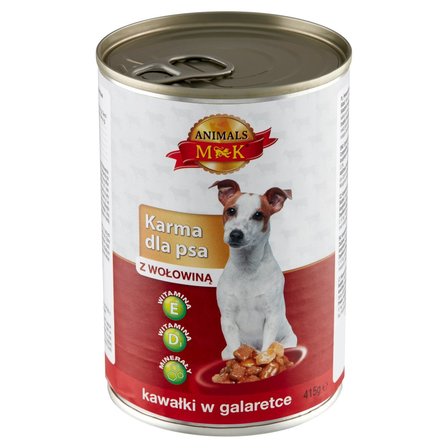 MK Animals Karma dla psa kawałki w galaretce z wołowiną 415 g (2)