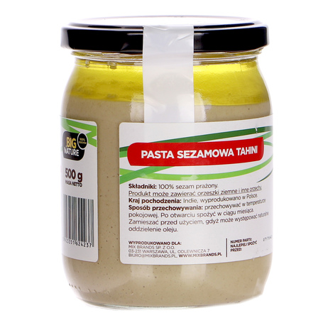 Big nature pasta sezamowa tahini 500g (2)