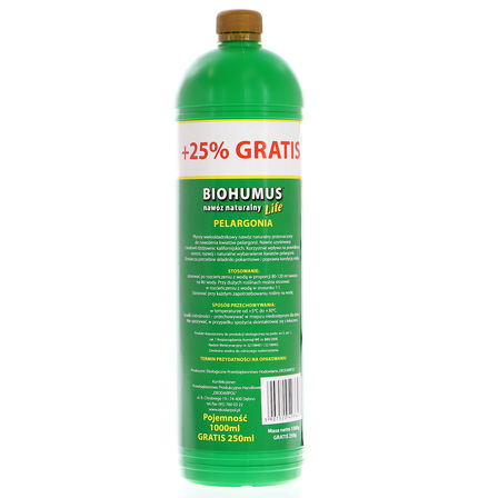 BIOHUMUS PELARGONIA 1L+25% GRATIS (2)