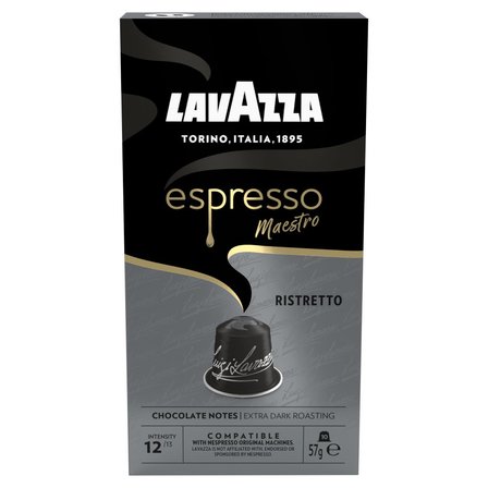 Lavazza Espresso Maestro Ristretto Kawa palona mielona w kapsułkach 57 g (10 sztuk) (1)