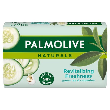 Palmolive Naturals Mydło w kostce Zielona Herbata i Ogórek, 90 g (1)