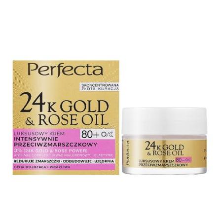 PERFECTA 24K Gold Rose Oil Krem 80+, 50ml (1)