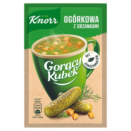 Knorr Gorący Kubek Ogórkowa z grzankami 13 g (1)