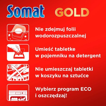 Somat Gold Tabletki do mycia naczyń w zmywarkach 1232 g (70 sztuk) (7)