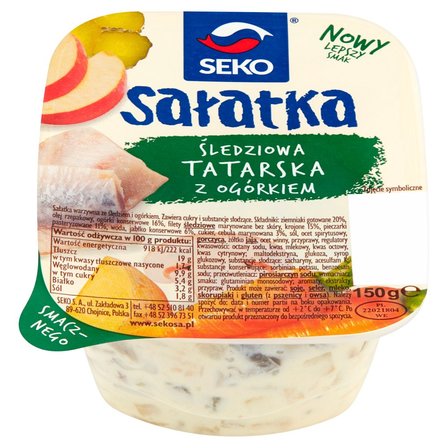 Seko Sałatka śledziowa tatarska z ogórkiem 150 g (2)