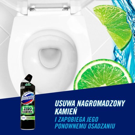 Domestos Zero Kamienia Lime Żel do toalet 750 ml (4)