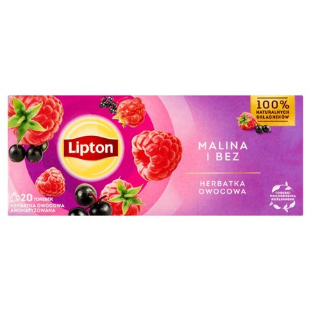 Lipton Herbatka owocowa malina i bez 32 g (20 torebek) (1)