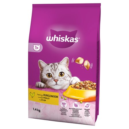 Whiskas Sucha karma dla kotów z pysznym kurczakiem 1,4 kg (1)