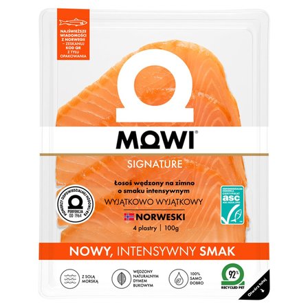 Mowi Signature Łosoś wędzony na zimno o smaku intensywnym 100 g (1)