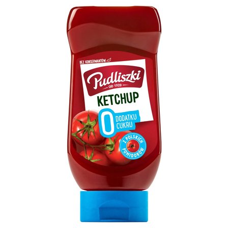 Pudliszki Ketchup 0 dodatku cukru 440 g (1)