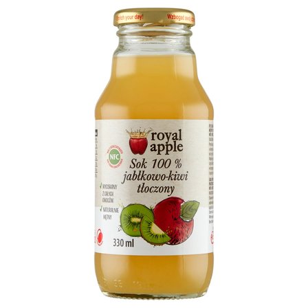 Royal apple Sok 100 % jabłkowo-kiwi tłoczony 330 ml (1)