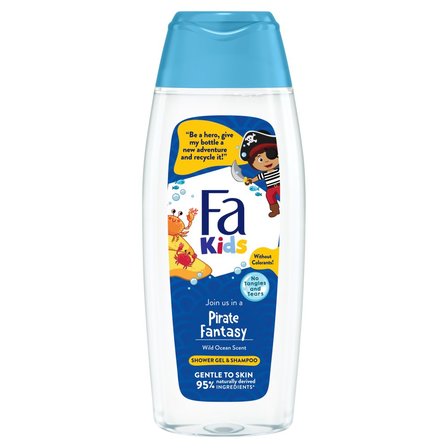 Fa Kids Pirate Fantasy Żel pod prysznic i szampon o zapachu dzikiego oceanu 400 ml (1)