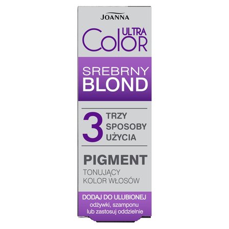 Joanna Ultra Color Pigment tonujący kolor włosów srebrny blond 100 g (3)