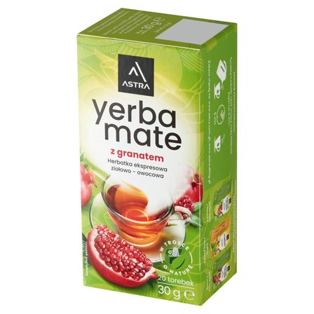 Astra Herbatka ekspresowa ziołowo-owocowa Yerba Mate z granatem 30 g (20 x 1,5 g) (2)