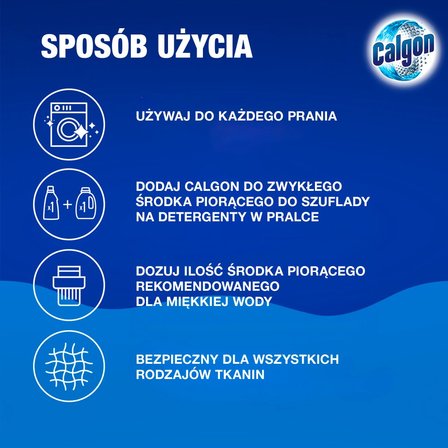 Calgon 3w1 Żel środek zmiękczający wodę 1,5 l (30 prań) (8)